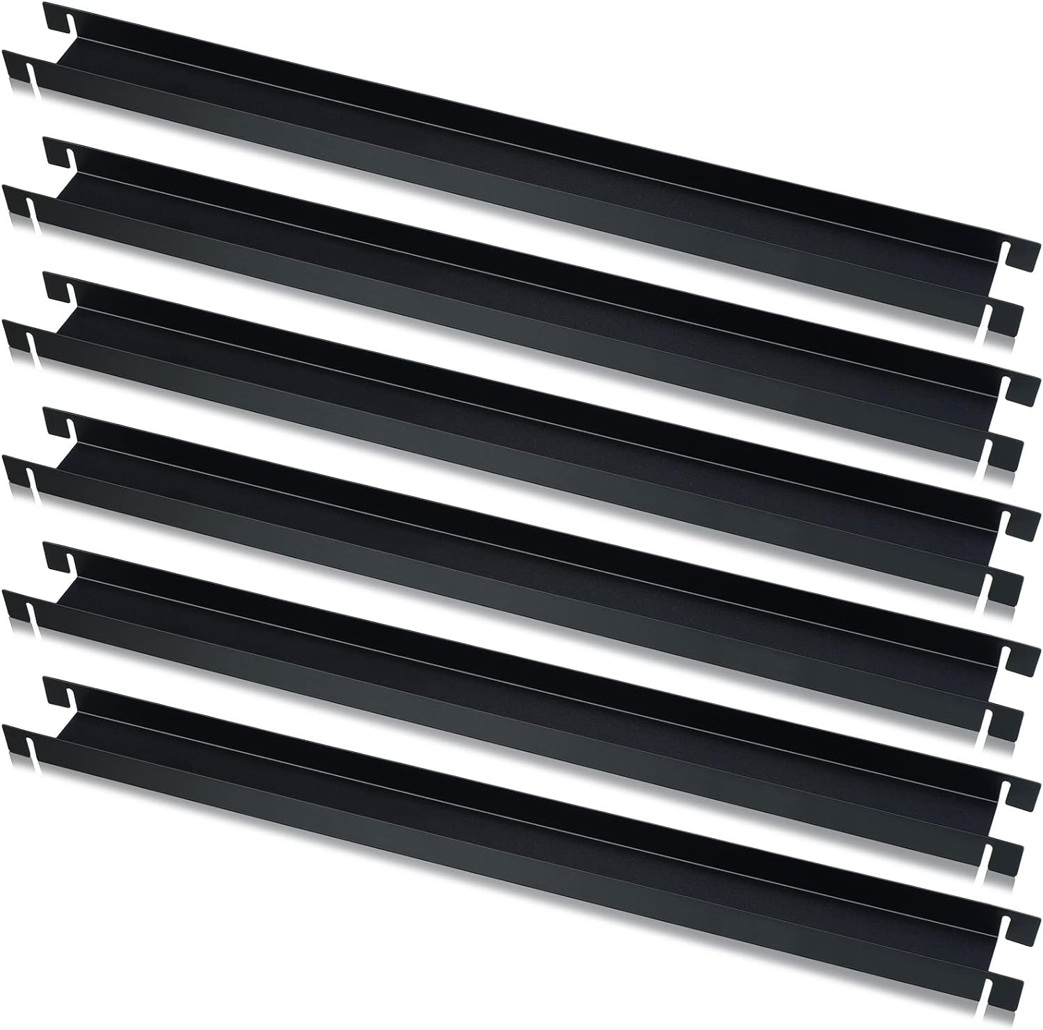6 Pcs Front to Back Rails Lateral Drawer Hanging File Bar Black File Cabinet Rai