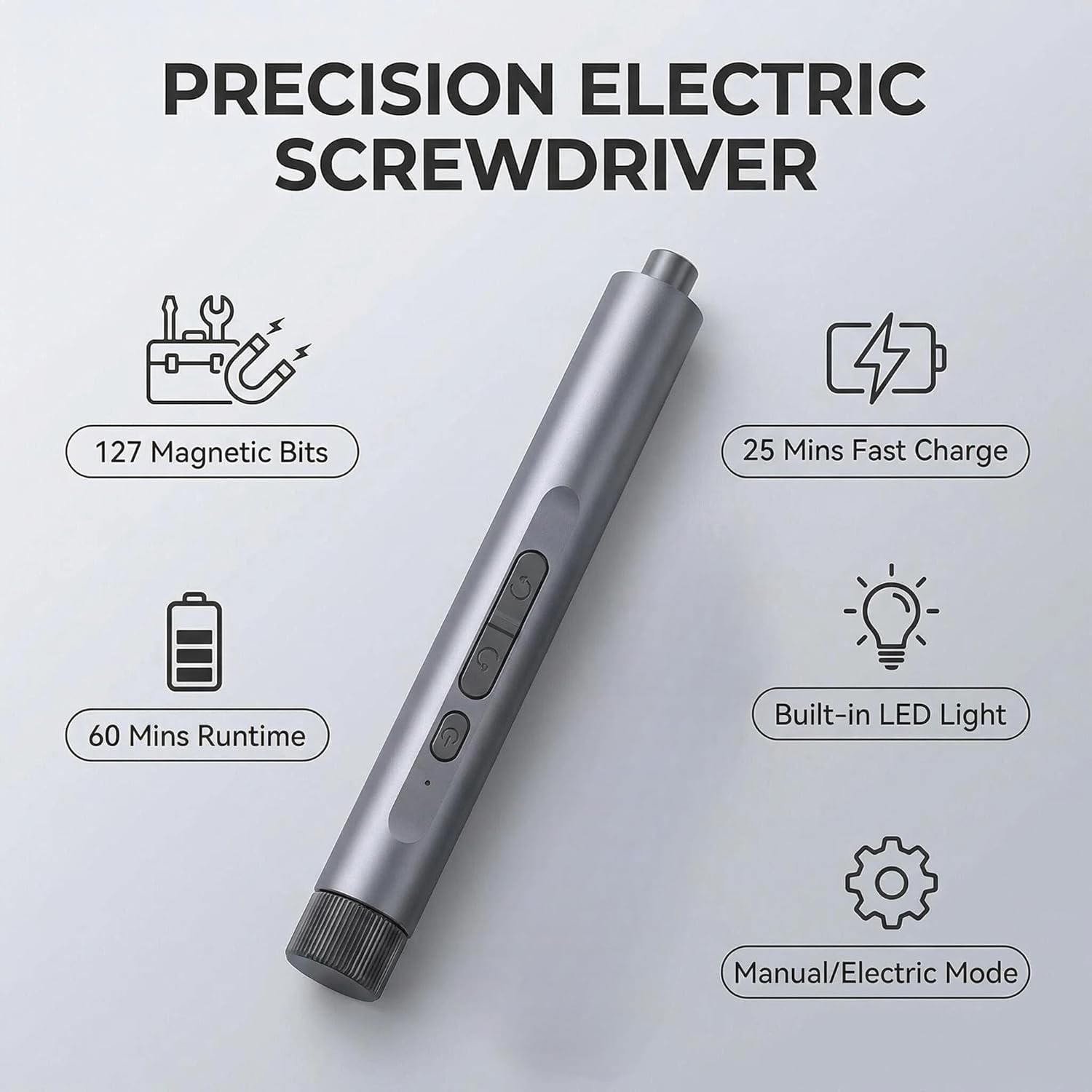 127 in 1 Mini Electric Screwdriver Set Rechargeable
