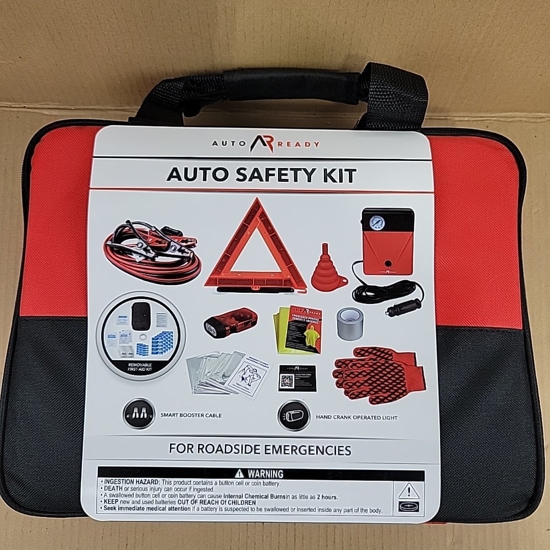 Auto Ready Auto Safety Kit 68 Piece Emergency Roadside Kit NEW
