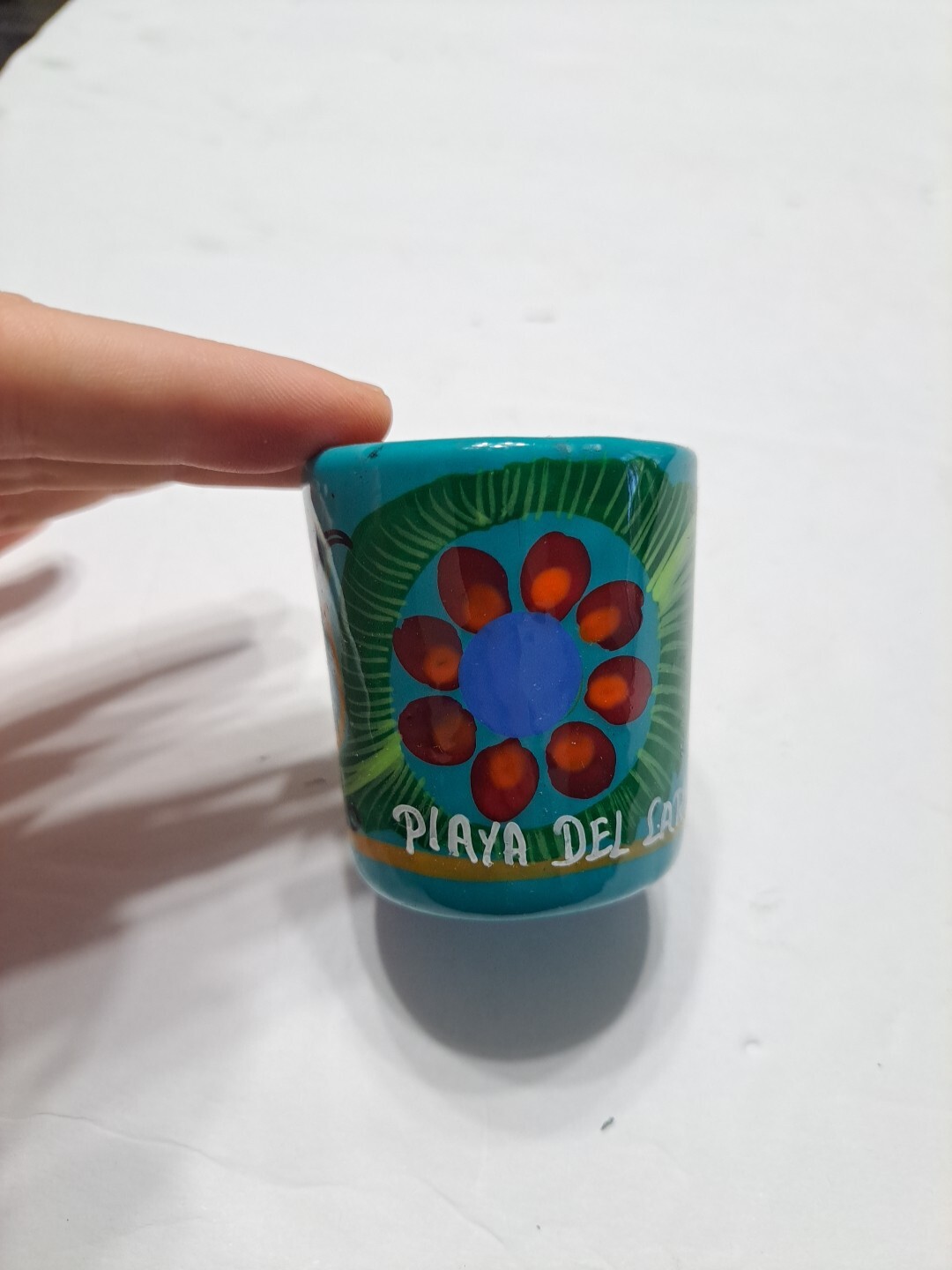 Playa Del Carmen Clay Souvenir Shot Glass