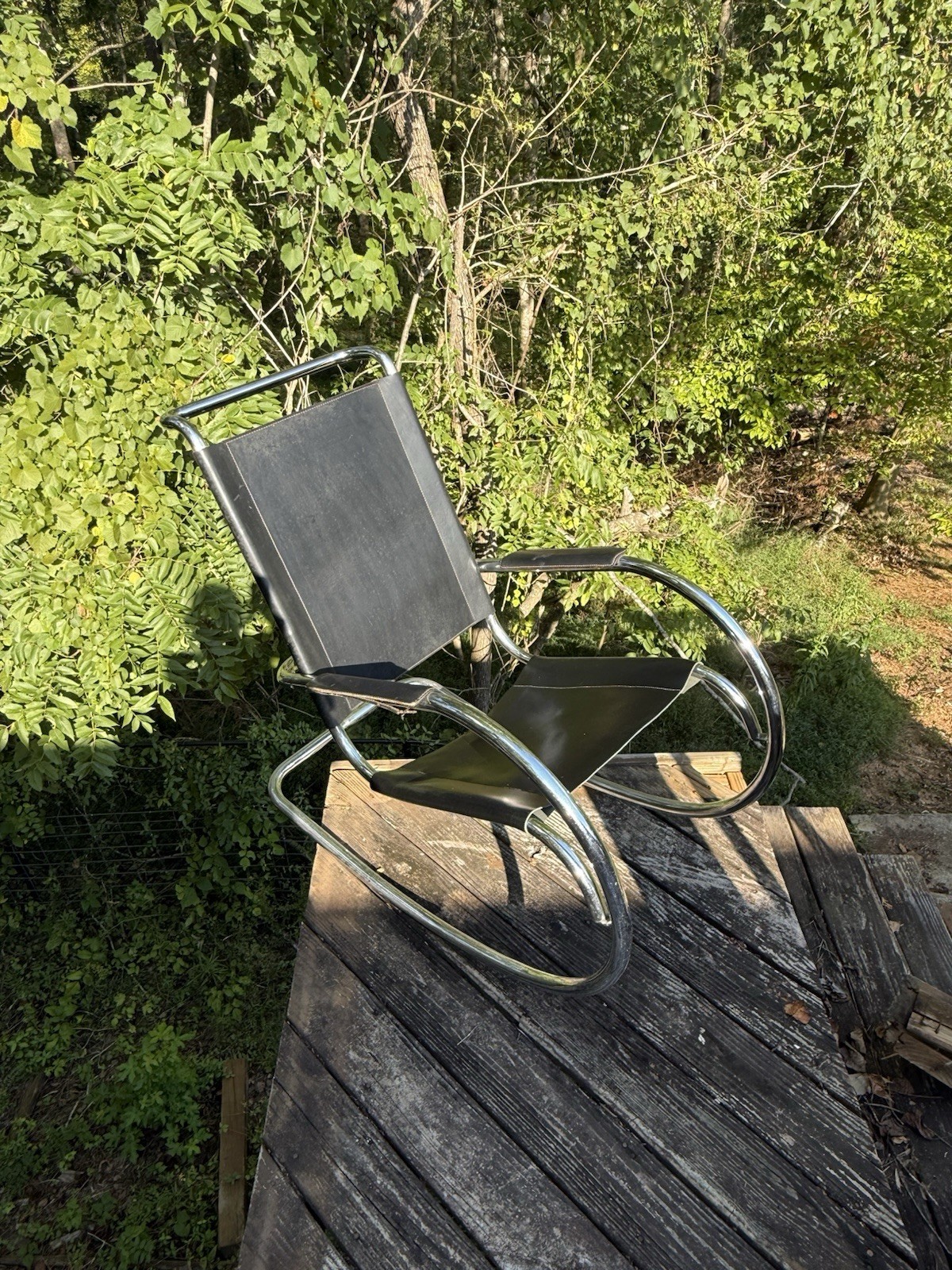 1980 Mid century bauhaus design rocking chair