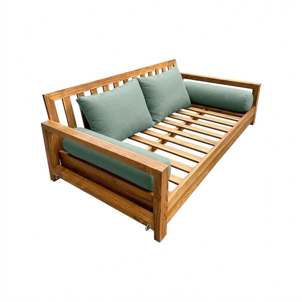 |COVER ONLY| STYLE 1 Twin Bolster Pillow Daybed Porch Swing Knife Edge AD002
