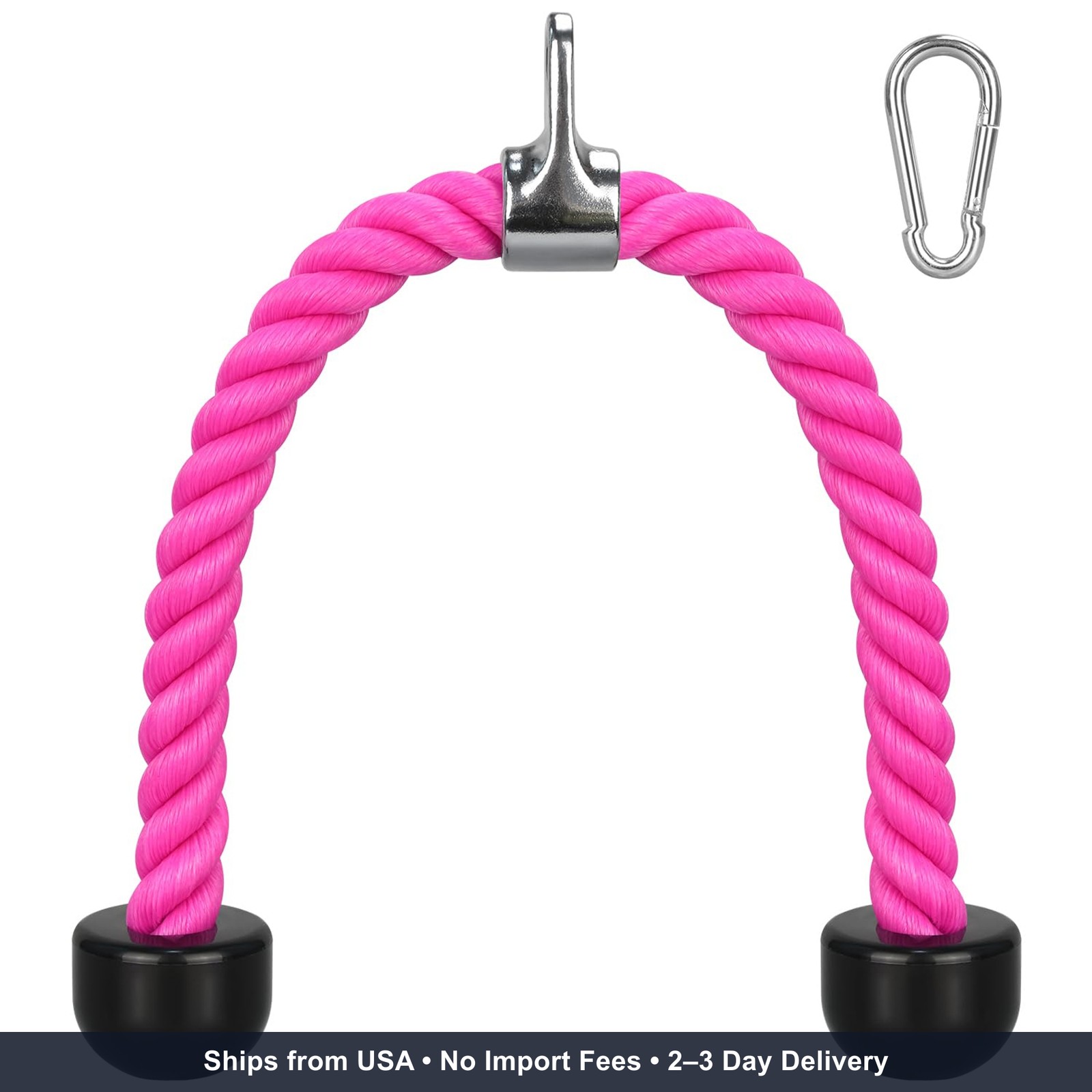 DkOvn Tricep Rope, 27 Inches Cable Machine Attachment, Pull Down Attachments wit