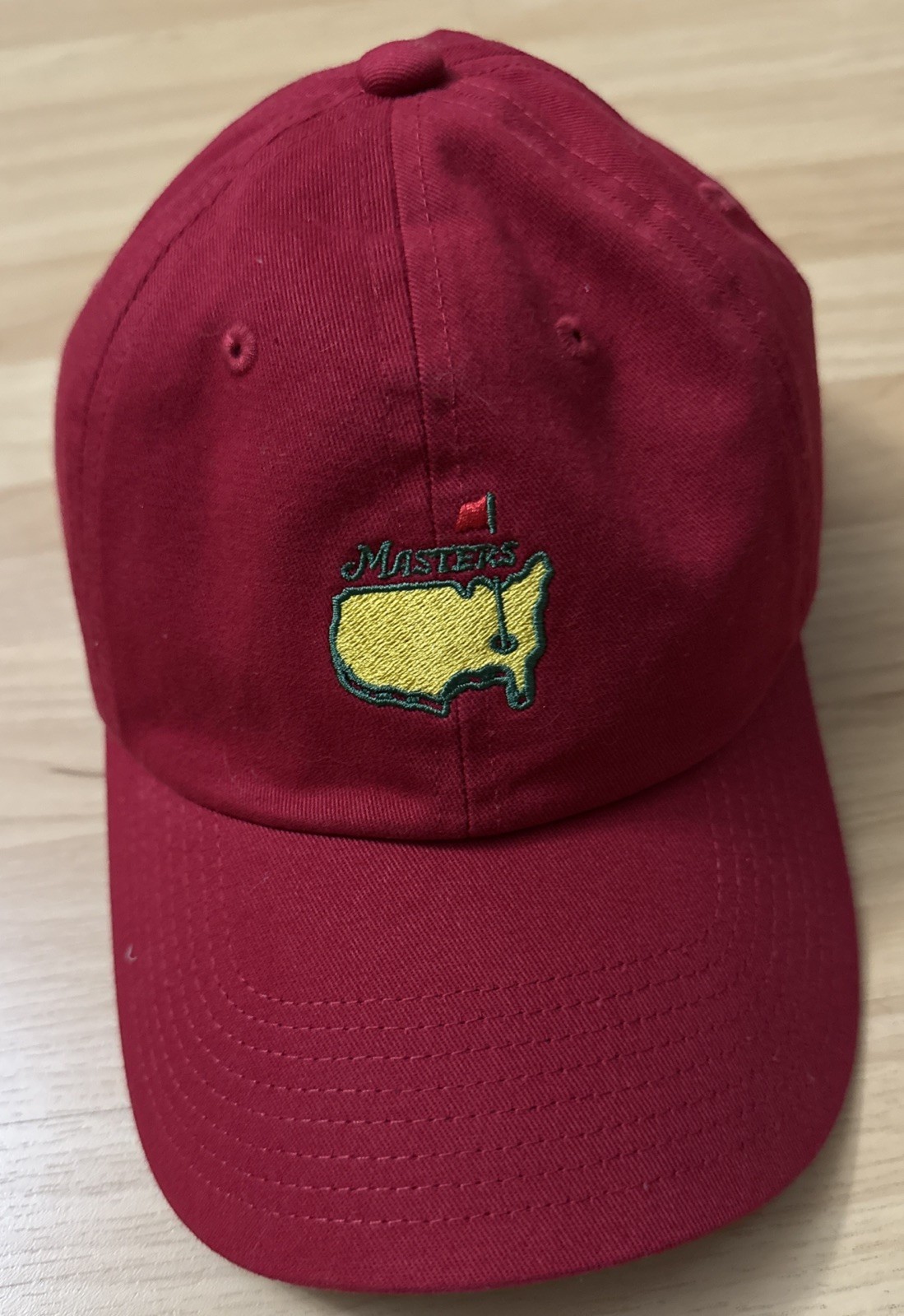 Masters Golf Tournament American Needle Red Relaxed-Fit Strapback OSFM Hat Cap