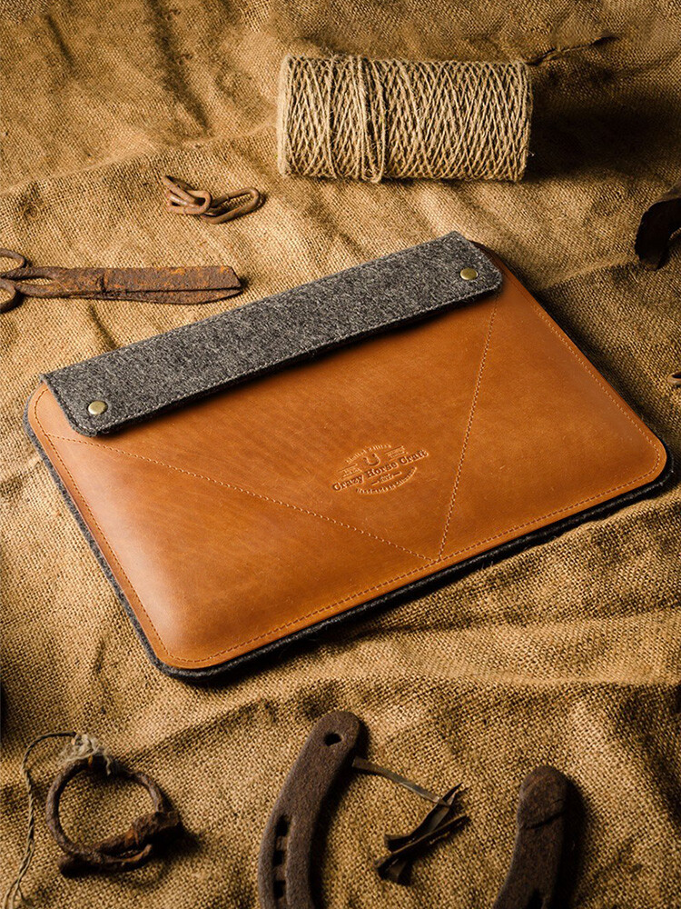 Felt Leather Sleeve Case For New Apple MacBook Lenovo Laptop 12" 13.3" 14" 16"
