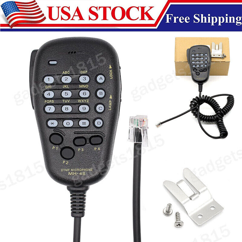 MH-48 DTMF Microphone 6-Pin For Yaesu FT-1900 FT-1900R FT-1907 FT-1907R Radio