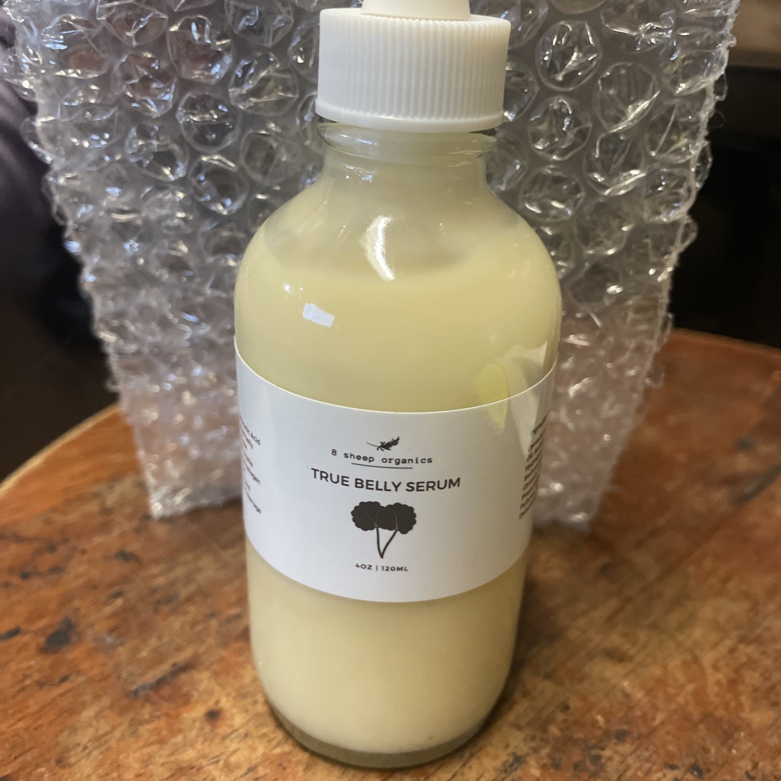 8 Sheep Organics True Belly Serum with Centella Asiatica Hyaluronic Acid 4 Ounce