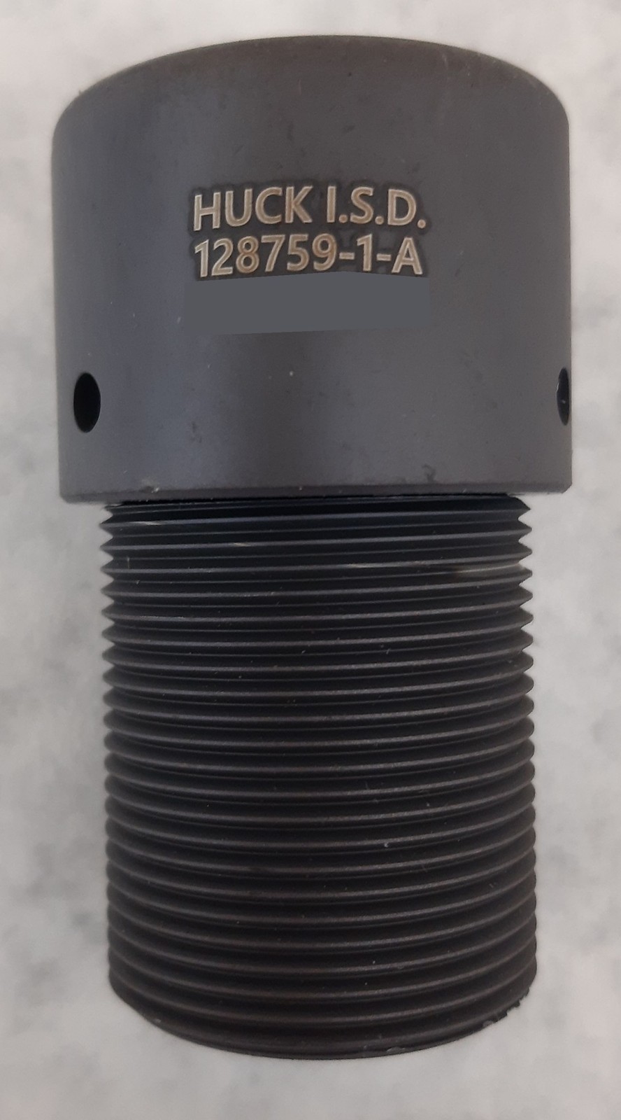Huck Howmet Aerospace 12mm BobTail Anvil Assembly M12 For SF20 P/N 128759-1-A