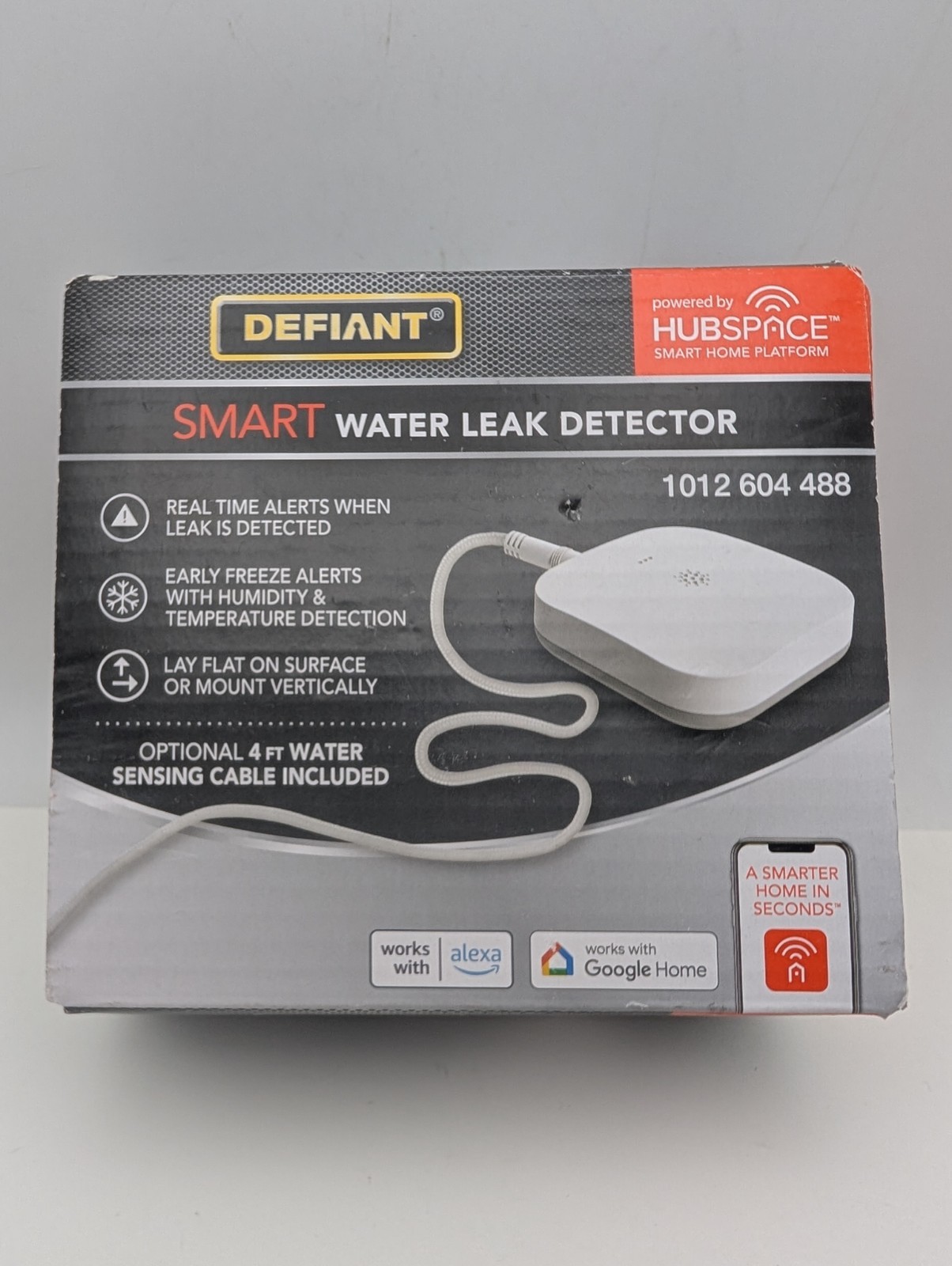 DEFIANT Smart Water Leak Detector SWLZ20BWB Hubspace Platform