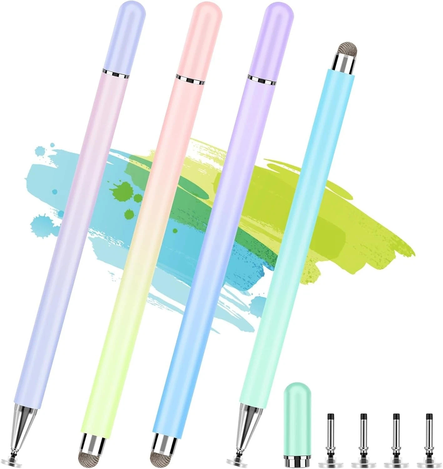 Stylus Pens for Touch Screens, 4 Pcs High Precision Disc with Gradient