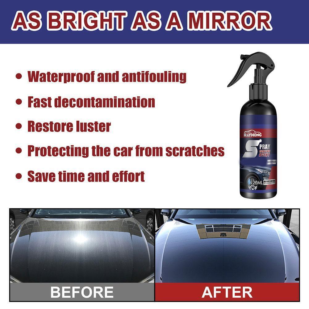 2× Multi-functional Coating Renewal Agent Quick Coating Spray High Protection US