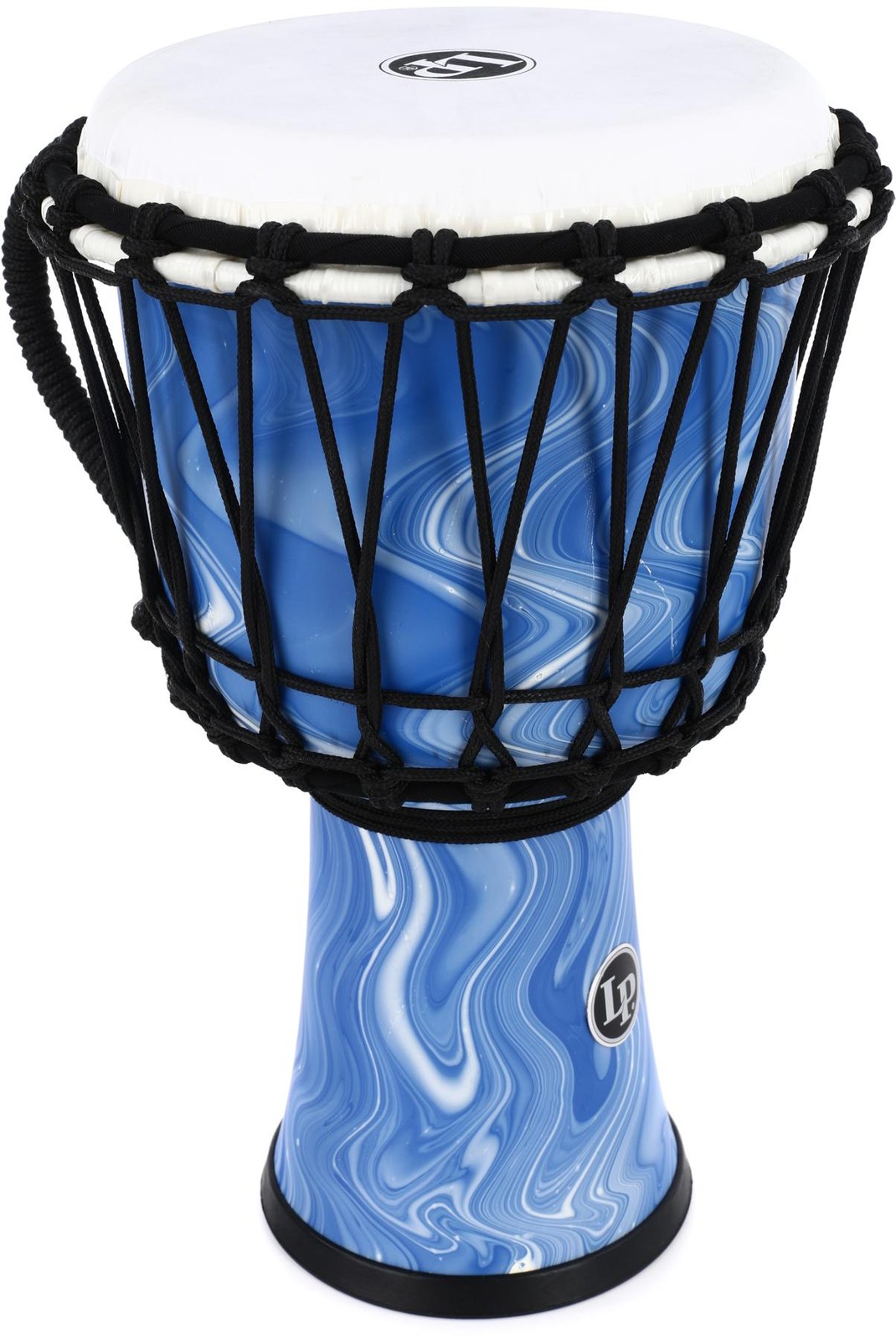 Latin Percussion World 7" Rope Circle Djembe - Blue Marble