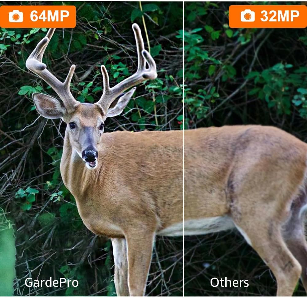 Gardepro A3S Trail Camera (Non-Cellular, Non-Wifi), 64MP Photo & 1296P HD Video,
