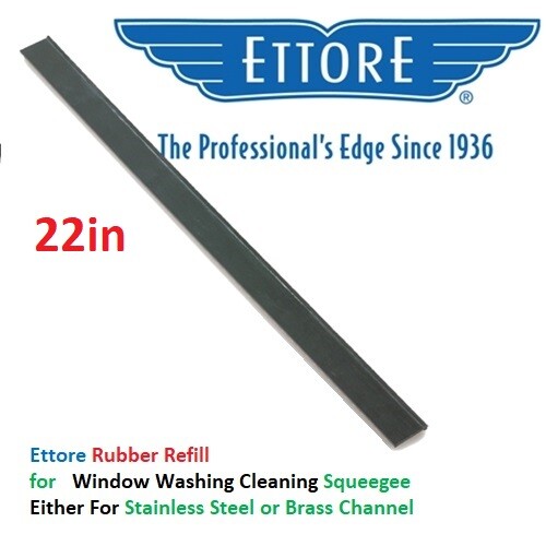 Ettore Replacement Genuine Squeegee Rubber Refill Window Washing Clean 6in ~22in