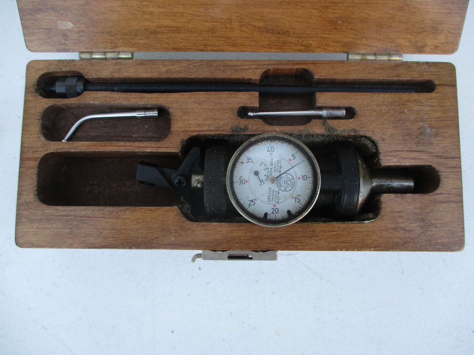 Blake CO-AX Centering Indicator Set Dial Indicator Gauge w/ Wooden Case