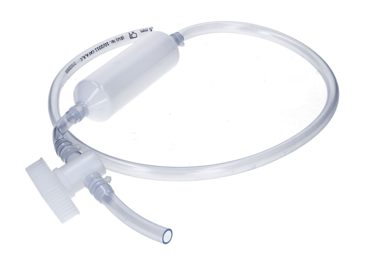 Hünersdorff Hand pump / canister pump with transparent hose (1450mm) and drain