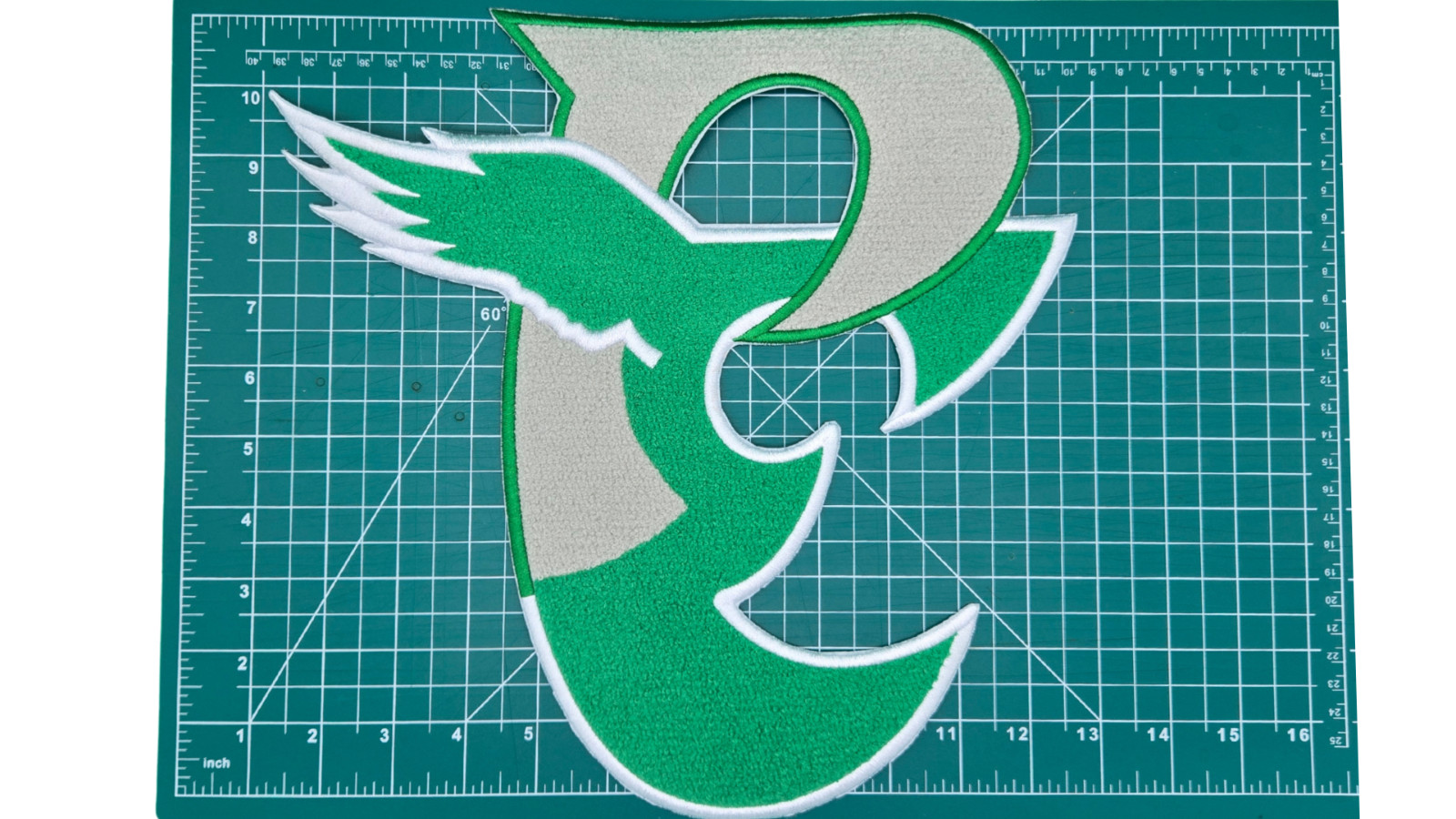 Vintage 12-inch Chenille Philadelphia Eagles Patch Iron-On / Sew-On