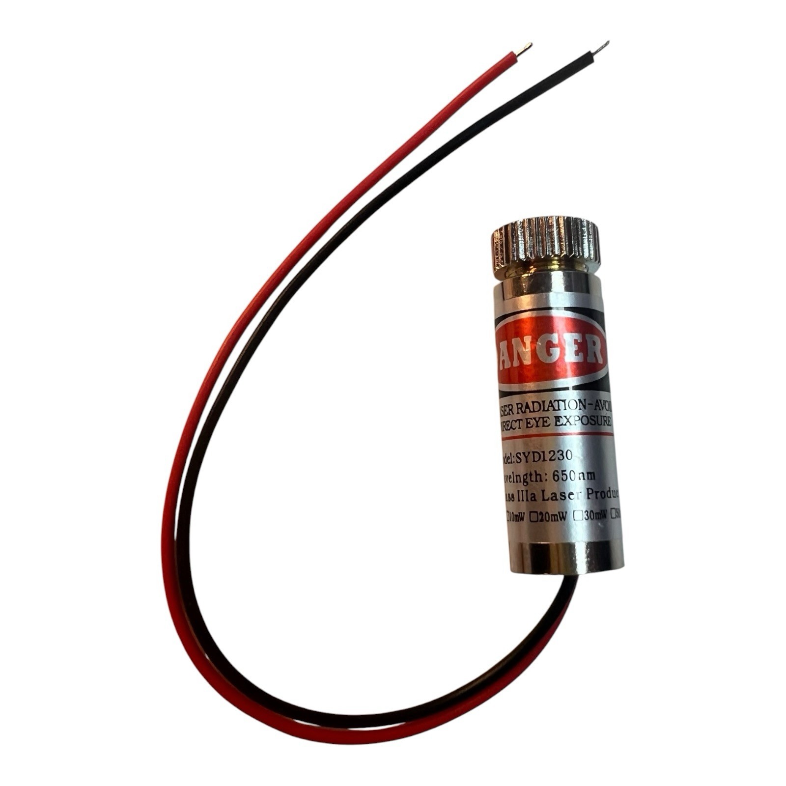 Cross Laser Diode Module | 3V-5V DC 12mm Focusable Class IIIa Laser Head