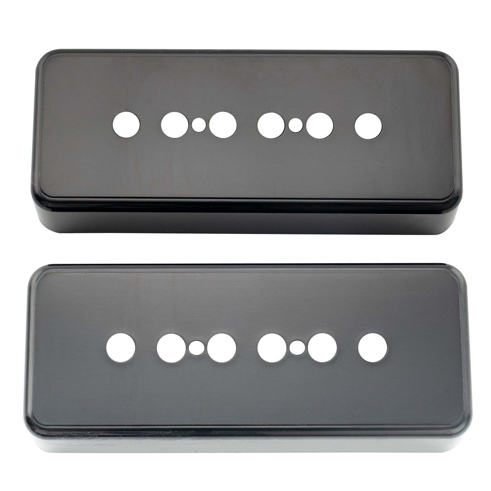 Musiclily Pro 2Pcs Black 48mm P90 Soapbar Guitar Pickup Covers For Import LP SG
