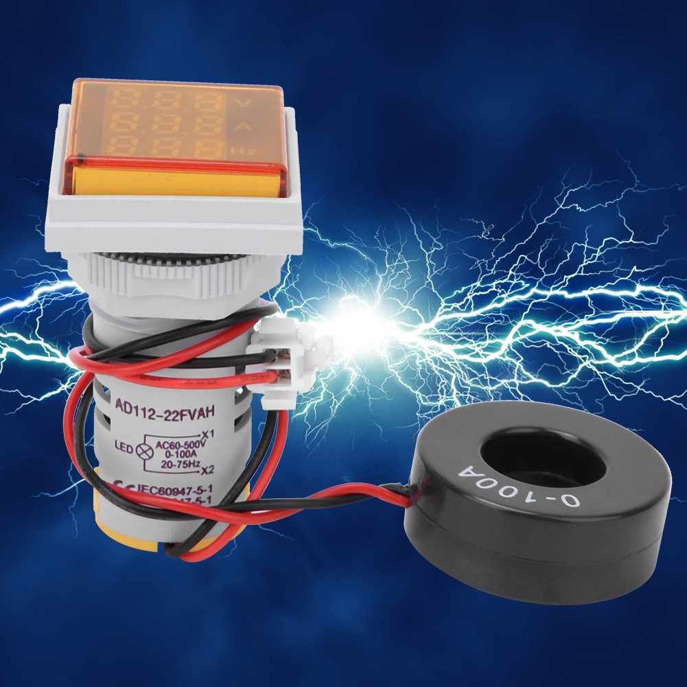 Multifunction Digital Meter Square 3-Digit Display AC Voltage Current BT0