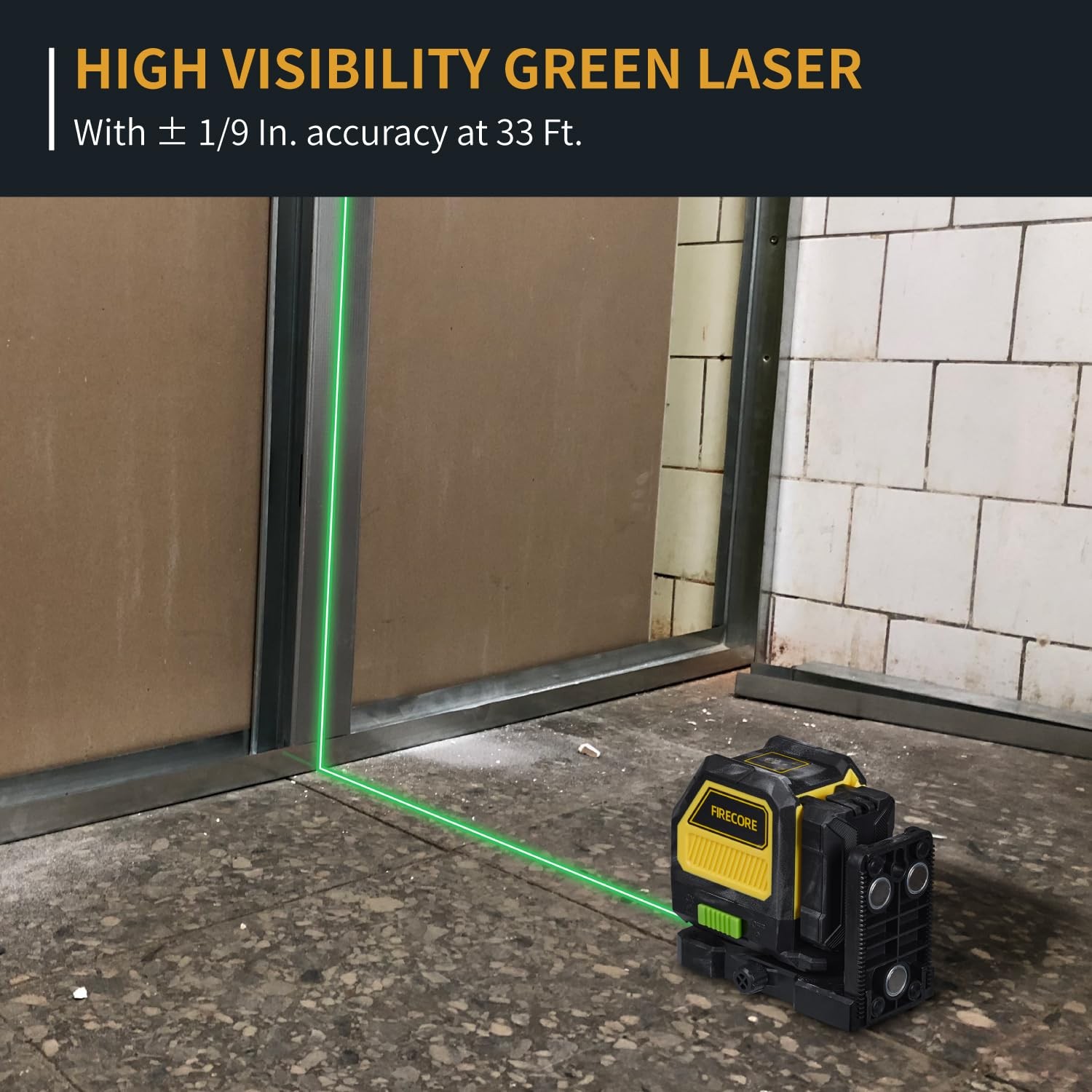 Laser Level with Receiver, Self-Leveling Cross Line Laser and Receiver Combo ...