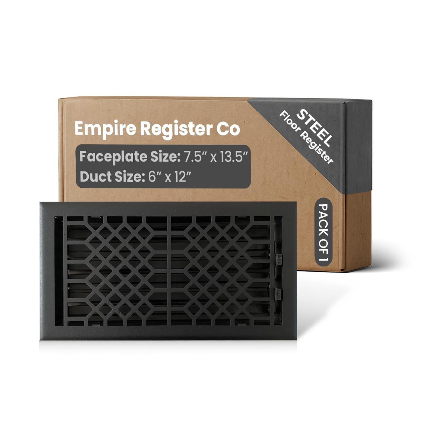 Empire Register Co Vent Cover - 6x12 Inches Floor Registers Air Vent Covers f...
