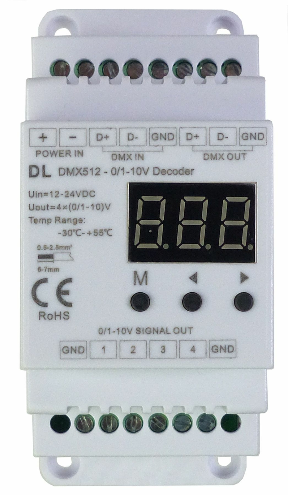 ALZO 4 Channel DMX Decoder for ALZO Dimmable DRUM LED Light