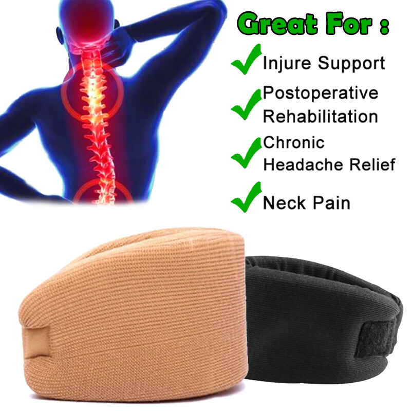 Neck Brace Support Adjustable Soft Foam Collar Cervical Arthritis Running Relief