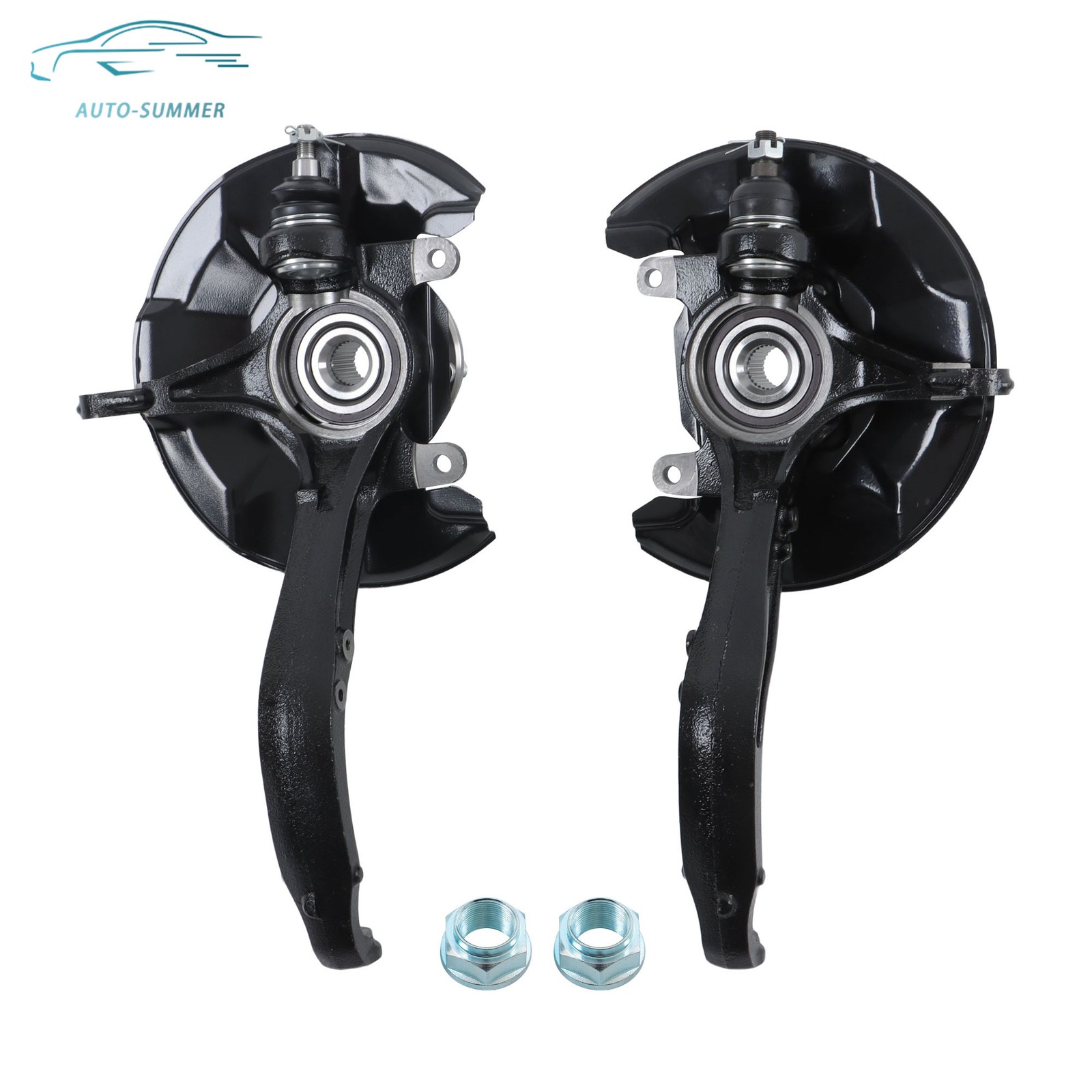 2× Front Wheel Bearing Hub Knuckle Assembly For 2008-2012 Honda Accord 2.4L 3.5L
