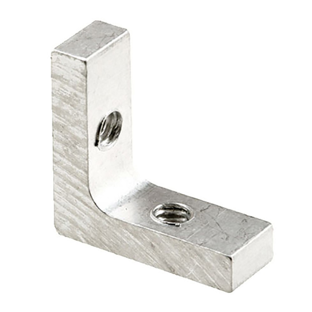 Shower Door Frame Corner Bracket 5/16" x 7/8" Extruded Aluminum Mill Pack of 4