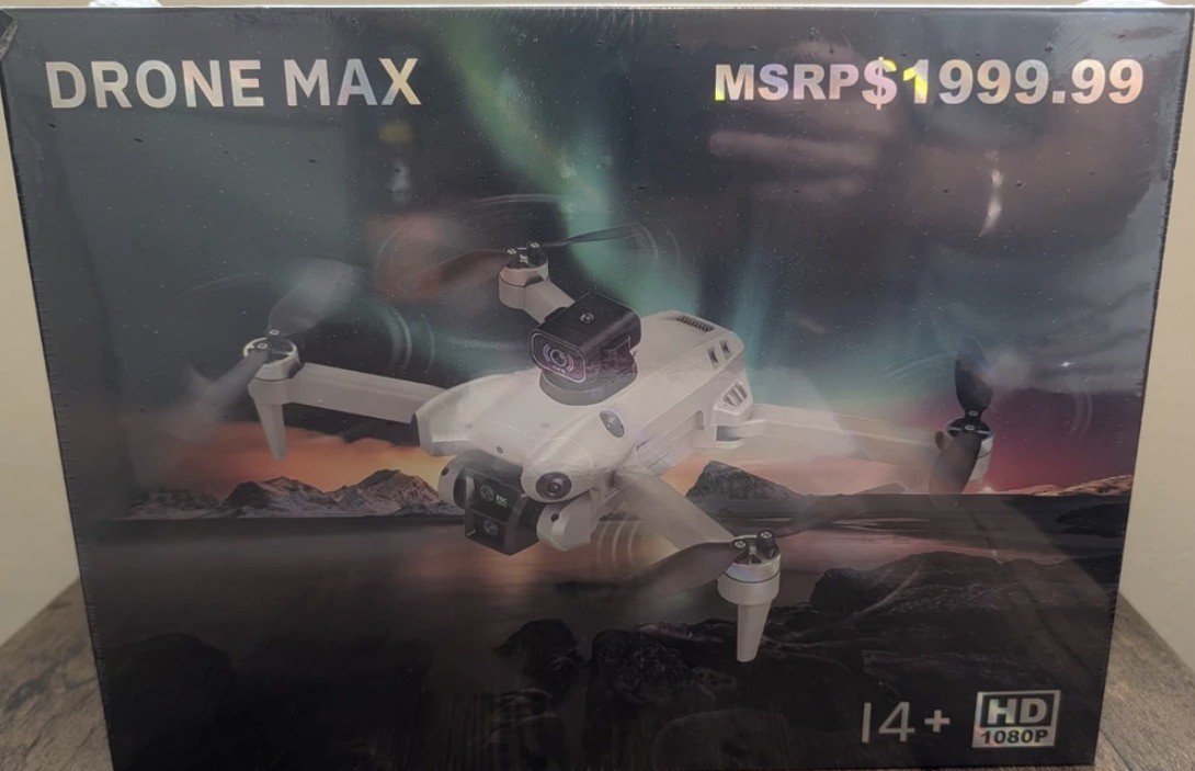 BY-Z2 Max Drone HD 1080P Factory Sealed! Viewscreen on remote!