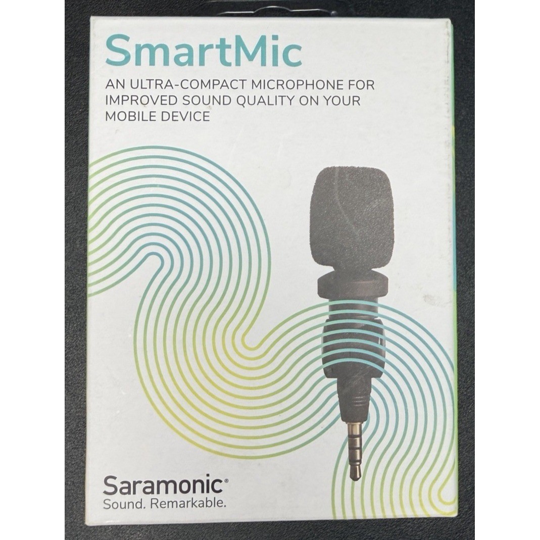 Saramonic SmartMic Mini Condenser 1/8" (3.5 mm) TRRS miniplug FACTORY SEALED
