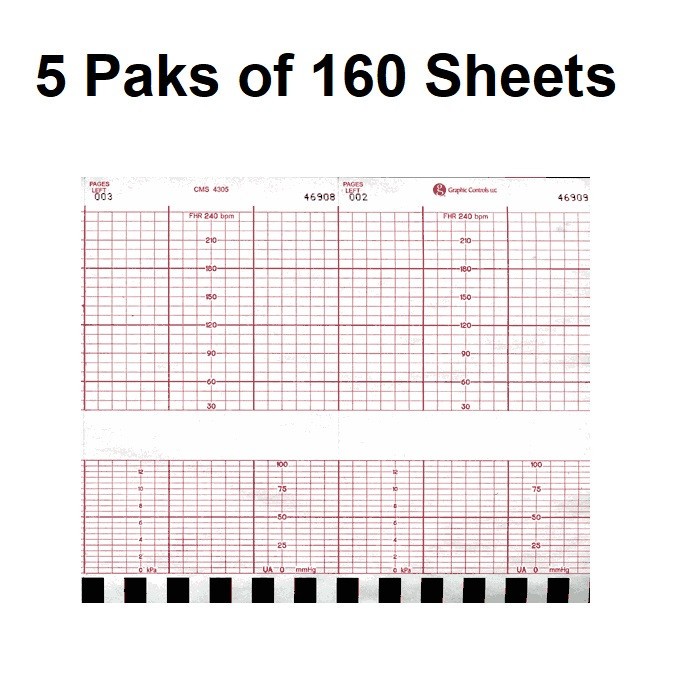ECG EKG Thermal Paper GE Corometrics Fetal Monitor 120, 126, 128, 129, 170, 171
