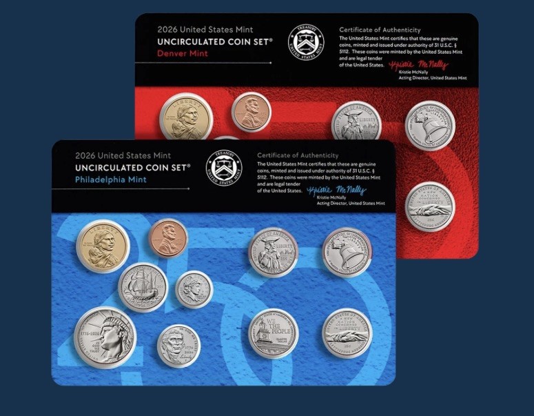 2026 P & D US MINT UNC SETS INCLUDED RARE ONE YEAR ONLY CENT. 3 SETS LEFT!