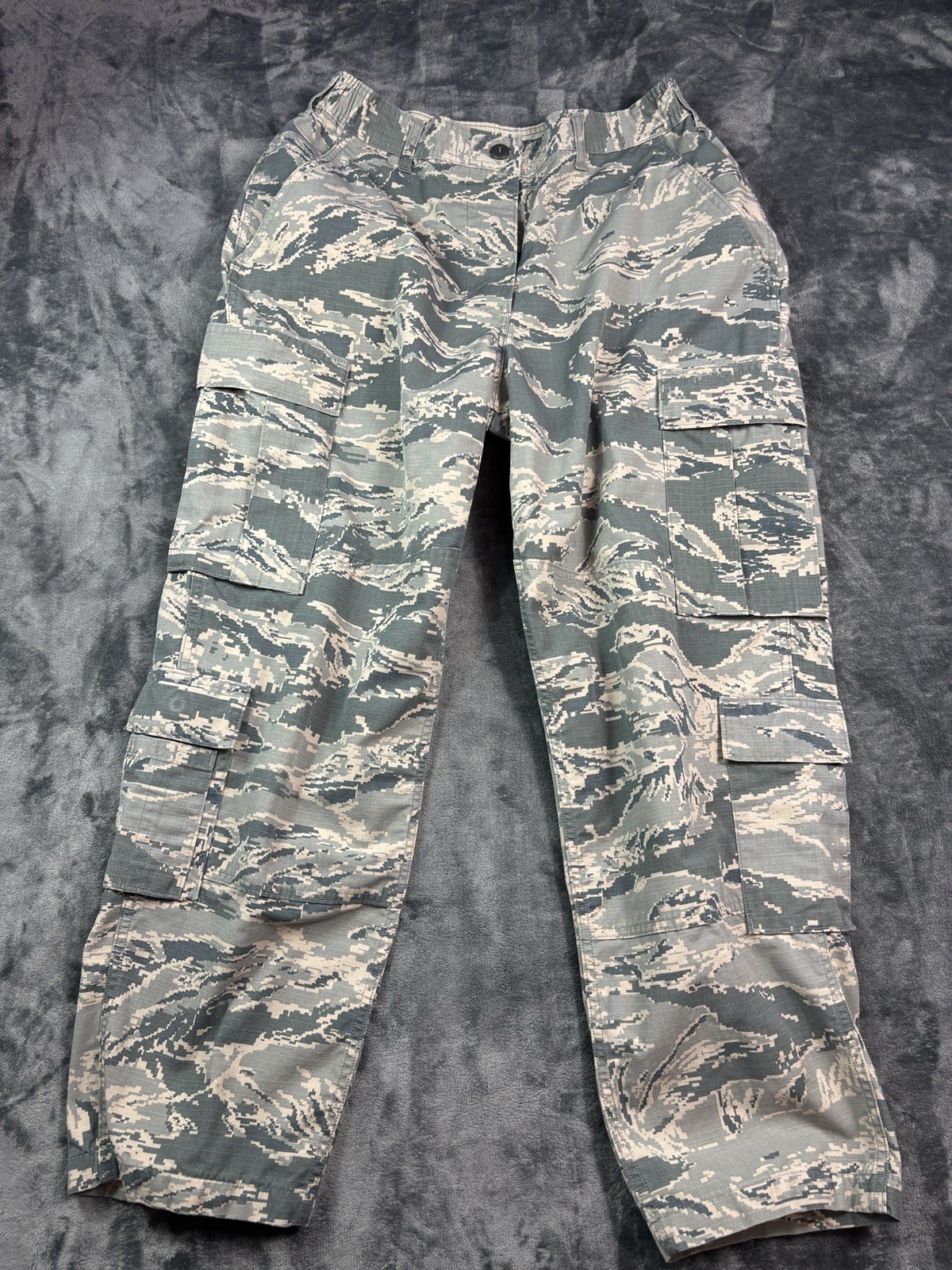 US Military Camp Pants Womens 30x30 USAF Digital Tiger Trousers Camouflage