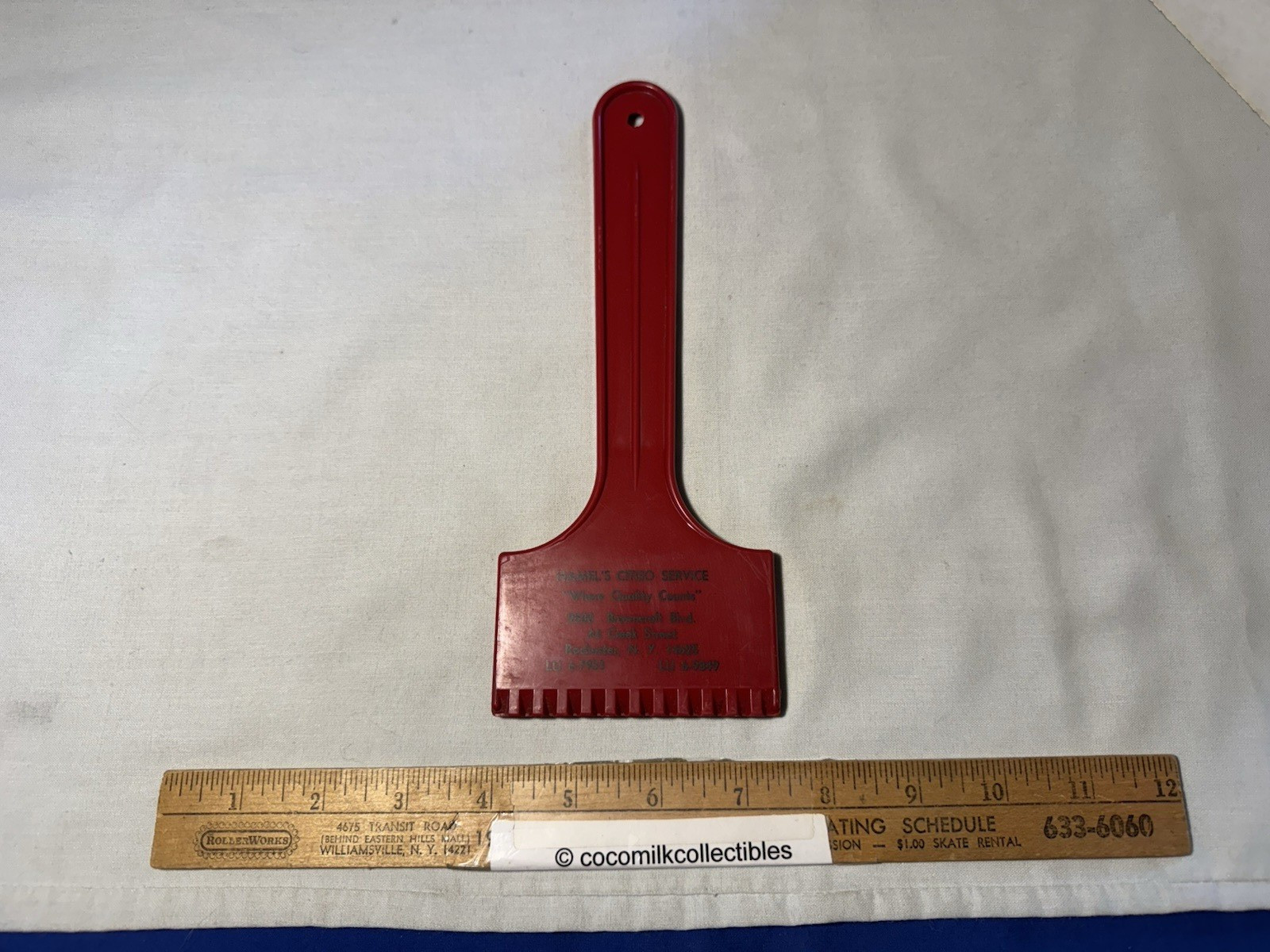 Vintage 1960's Ice Scraper Hamel's Citco Service Browncroft Bl Rochester NY