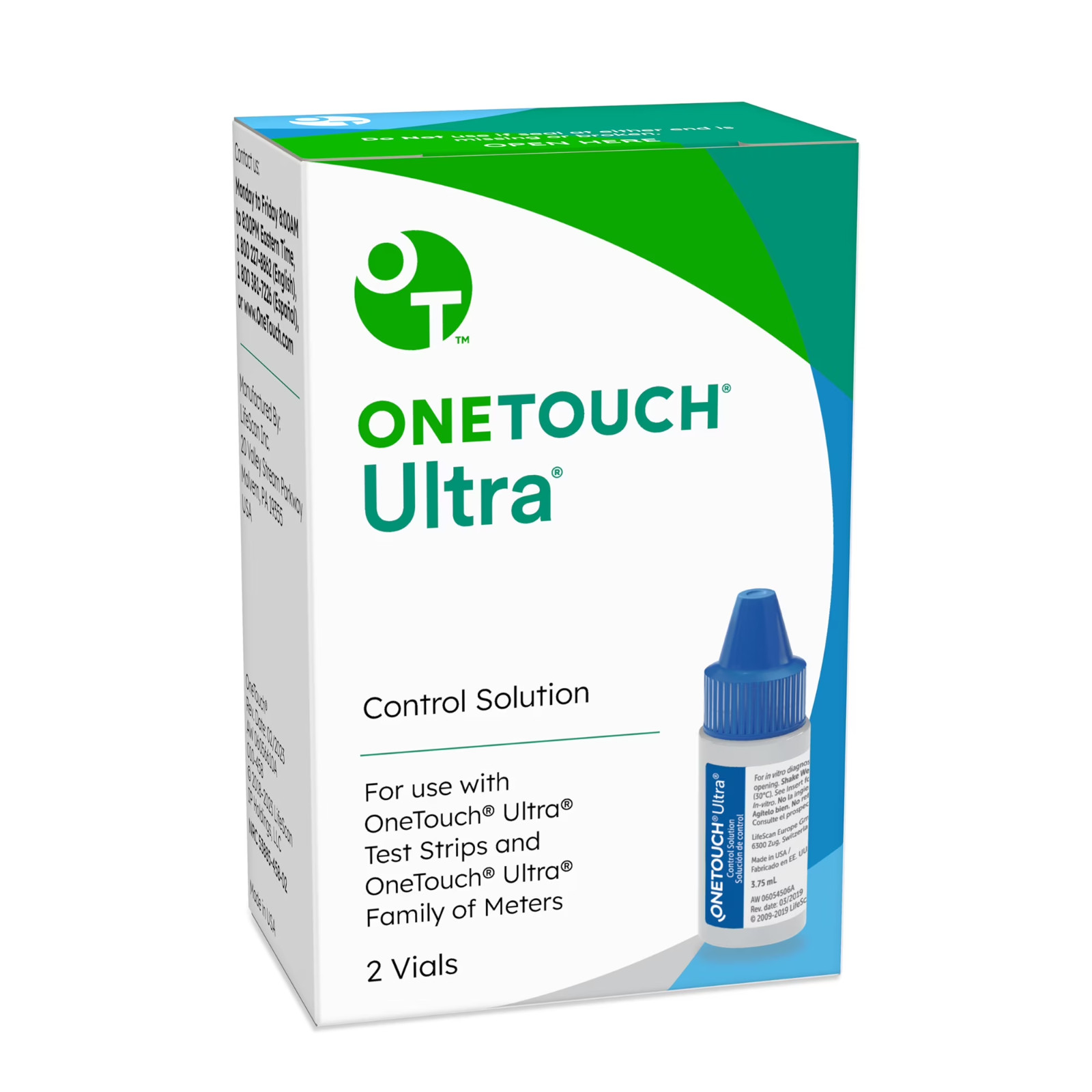 OneTouch Ultra Control Solution Vials 2 X 4 ML