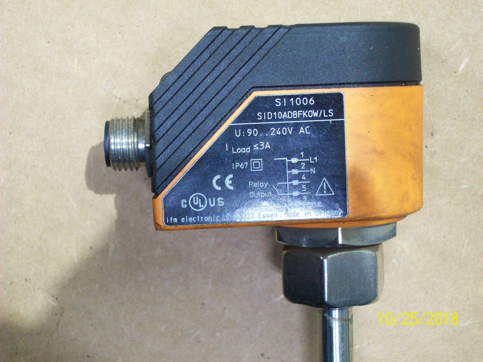 IFM ELECTRONIC FLOW SENSOR , SI1006