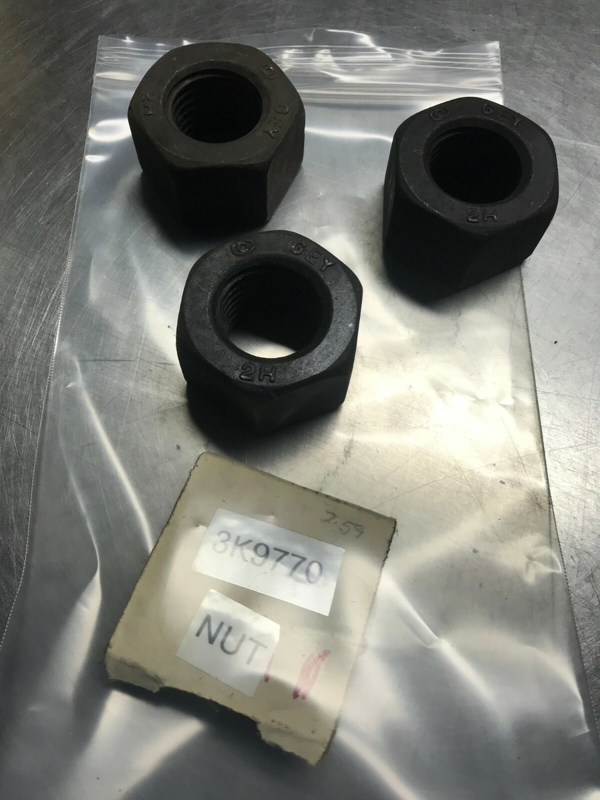3K9770  CAT  NUT  QTY of 3 Nuts    Caterpillar  3K-9770
