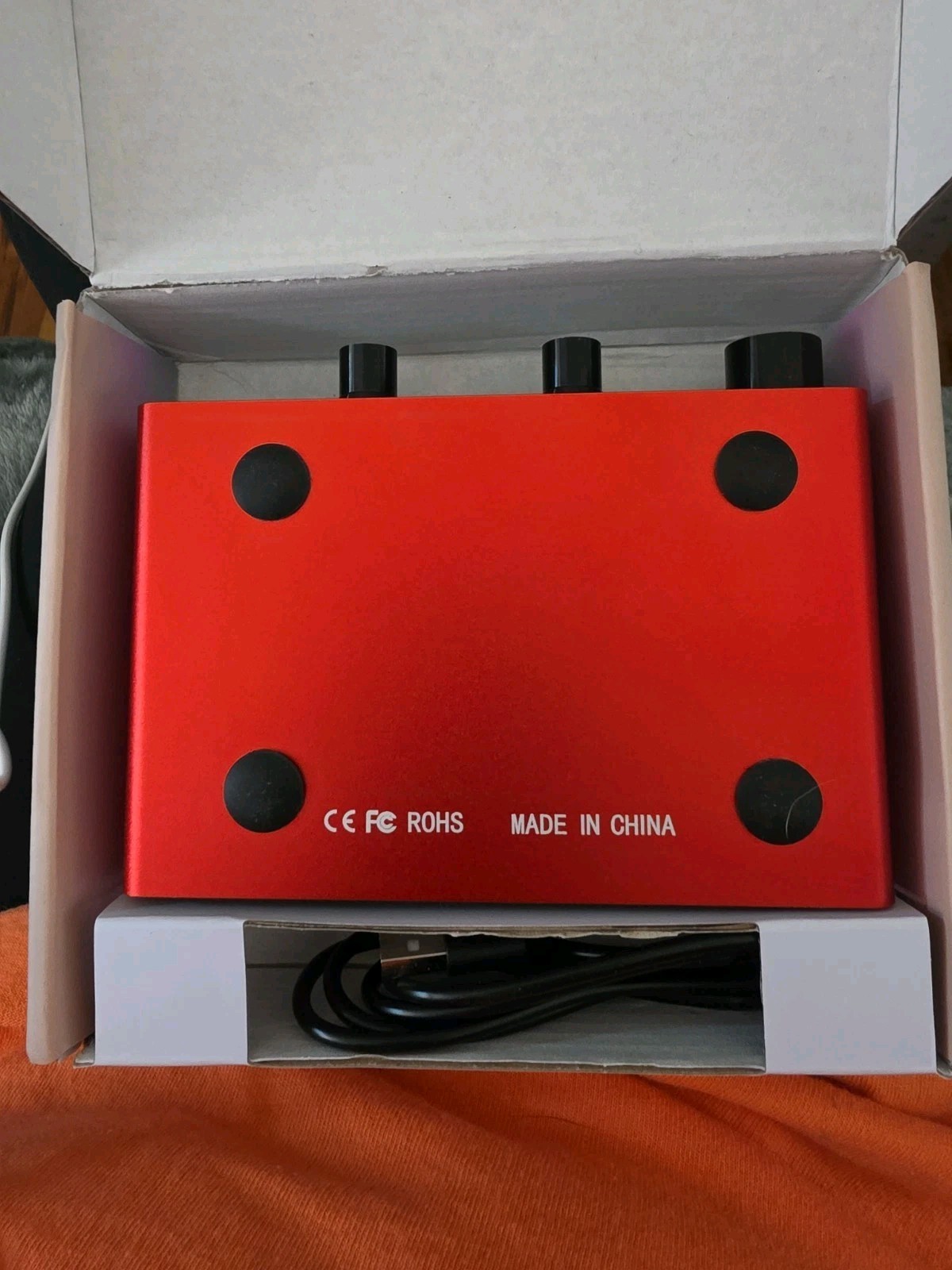 USB Audio Interface Solo (24Bit/192kHz)+48VPhantom Power BY025 AR001B