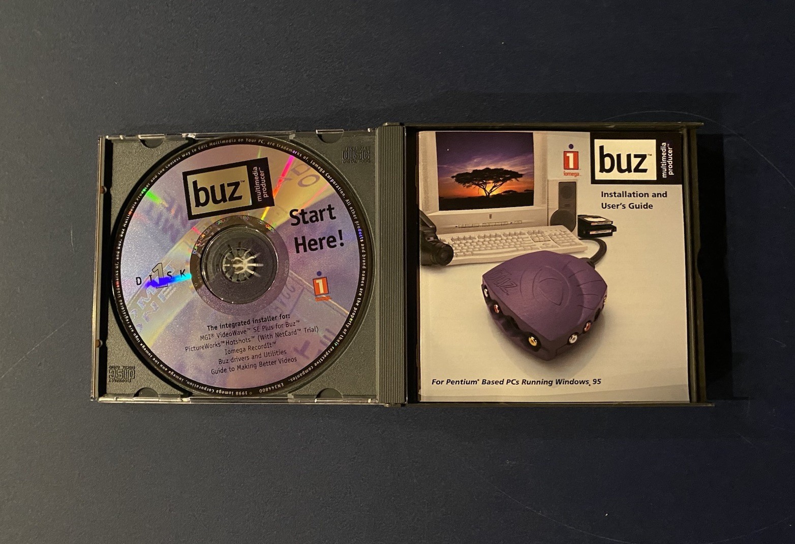 IOMega Buz Multimedia Producer CD-ROMs Installation & Applications Software Only