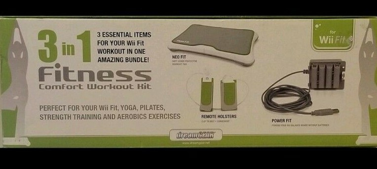 3-In-1 Fitness Comfort Workout Kit for Wii Fit,  NEW in Box