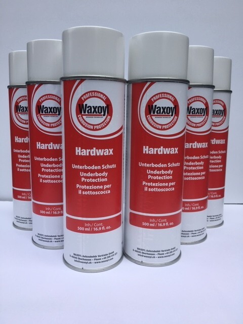 WAXOYL Hardwax "PLUS" Permanent Undercar 16.9oz MEGA cans Aerosol 6 Pack