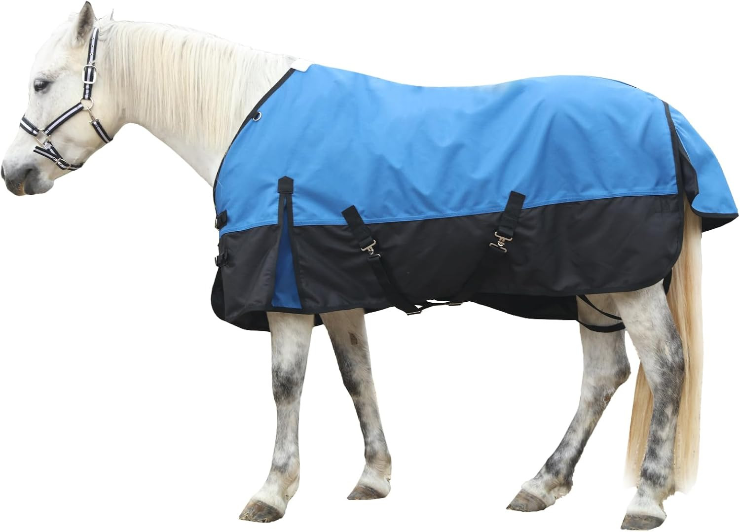 1200D Ripstop Waterproof Breathable Horse Blanket (0G No Fill), Lightweight Turn