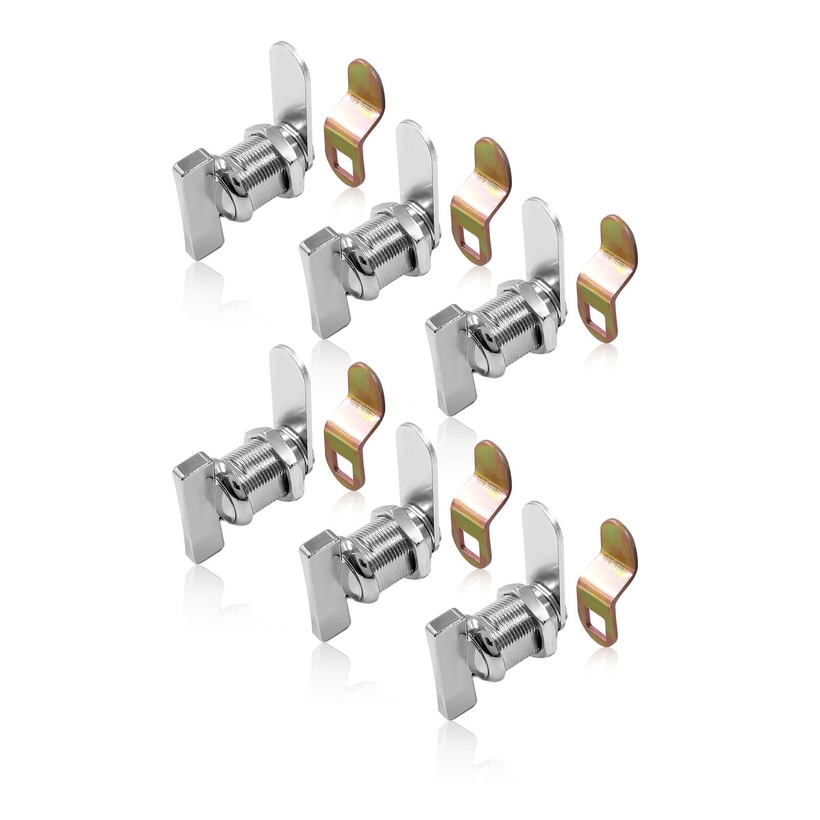 6 Pcs Cam Lock Thumb Operated Cabinet 7/8" Non-Locking Compartment for Camper