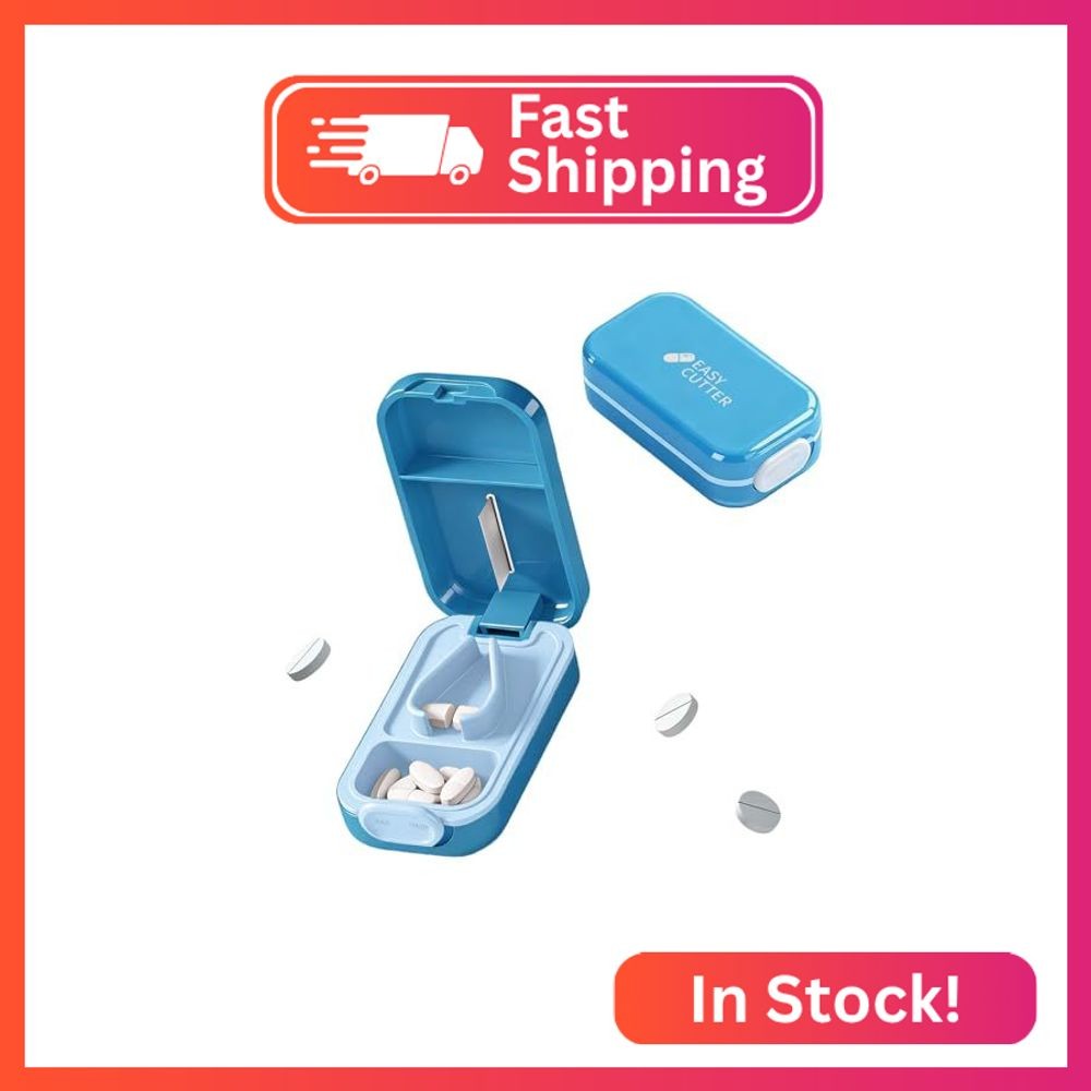 Hafigigi Pill Cutter Splitter for Small or Large Pills with Safety Lock - Accura