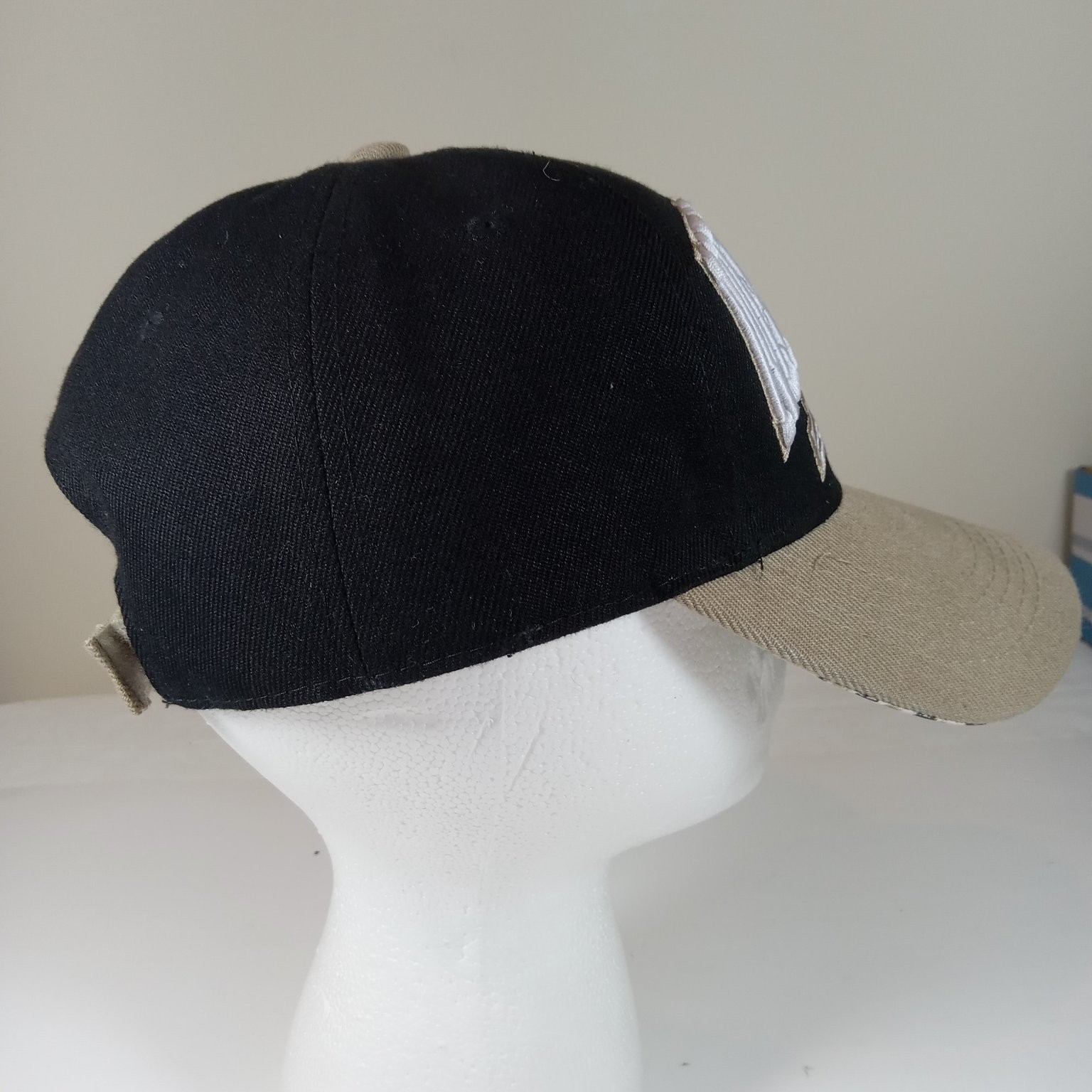 New Orleans Adjustable Strapback Hat Black Khaki Semper Fi