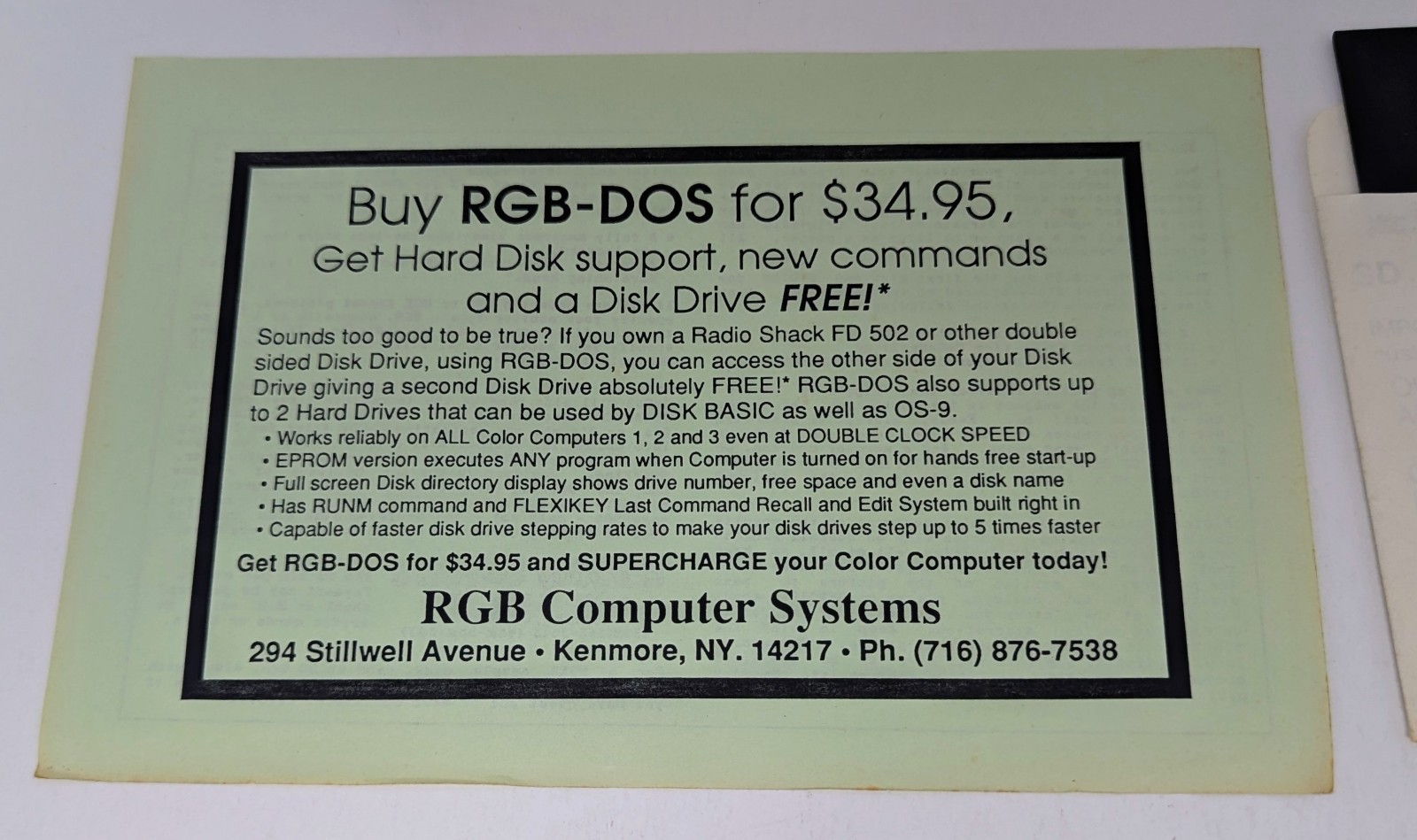 VIP Integrated Library - TRS-80 Tandy CoCo - w/ Manual & Note From Paul Anderson