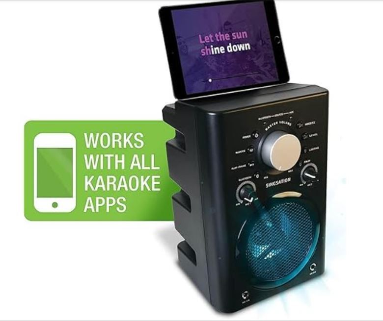 Singsation Karaoke Machine - Full Karaoke System with Wireless Bluetooth Speaker