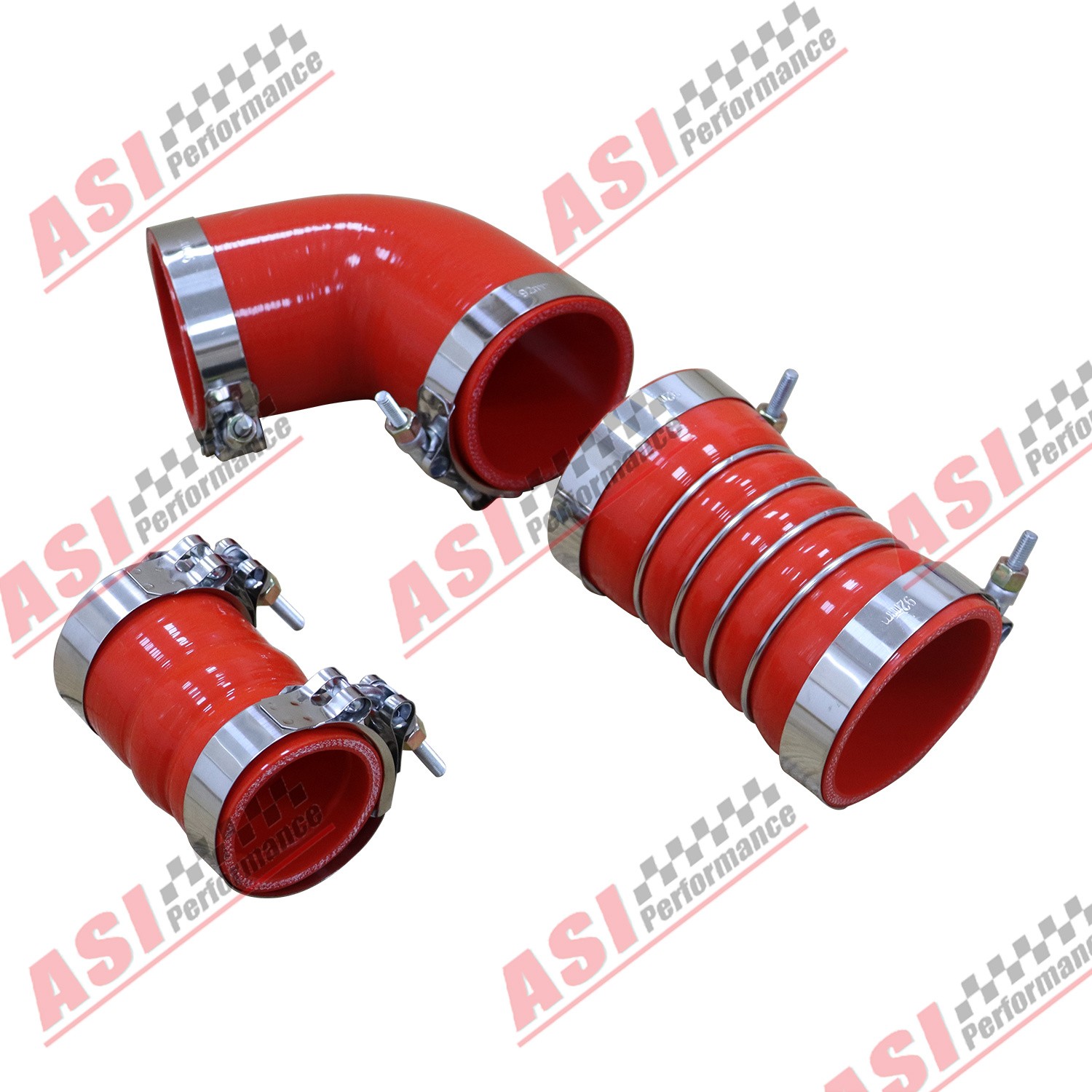 Silicone Hose Kit+Stainless Clamps FOR 06-10 GM 6.6L LBZ LMM Duramax